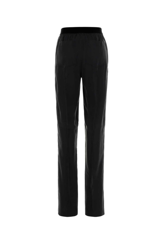 Черные шелковые пижамные брюки TOM FORD (PAW683FAX1720)