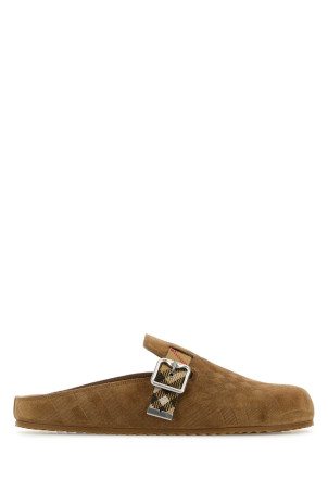 Camel suede slippers BURBERRY (8113395)