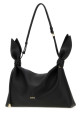 Чёрная кожаная сумка-шарф среднего размера LOEWE (ABNYBNMX01)