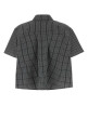 Рубашка с вышивкой из жаккарда, бело-черная, LOEWE (S359Y05XI6)