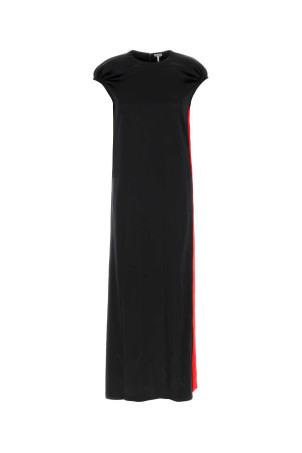 Black satin dress Black LOEWE (S359Y09XLE)