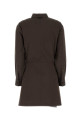Chocolate gabardine mini dress Brown LOEWE (S359Y09XLN)