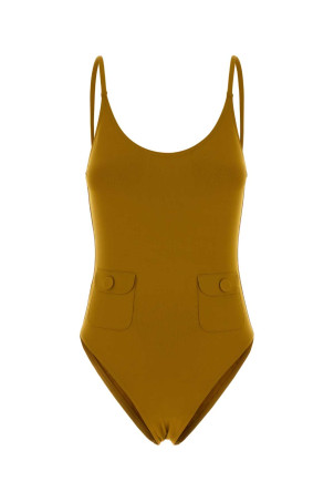 Mustard stretch nylon Decouverte swimsuit ERES (012601)