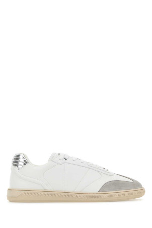 White leather Greca Court sneakers VERSACE (10218631A17247)