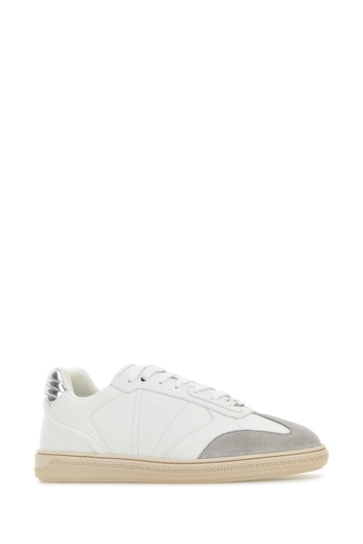 White leather Greca Court sneakers VERSACE (10218631A17247)