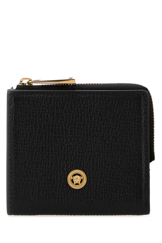 Черный кожаный кошелек VERSACE (10218761A10544)