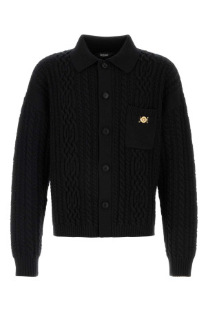 Black cardigan wool VERSACE (10221791A16354)