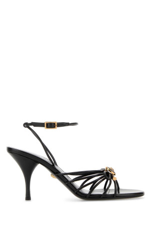 Black nappa leather sandals VERSACE (10223251A14500)