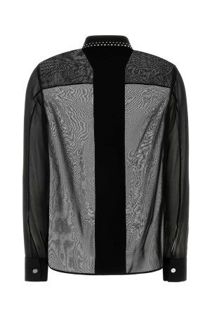 Black silk shirt VERSACE (10223931A12303)