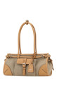 Two-tone canvas and leather medium Prada Bonnie shoulder bag PRADA (1BA426VOTMP0E)