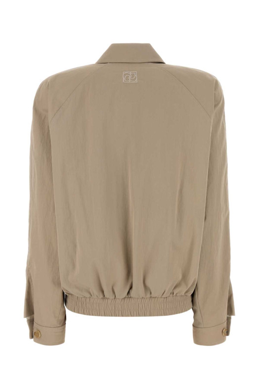 Beige cotton blend bomber jacket Beige MAGDA BUTRYM (223426)
