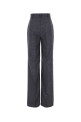 Брюки Eziana из шерстяной смеси цвета «меланж-синий» от MM STUDIO (2526136041600) MAX MARA STUDIO