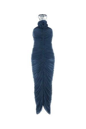 Air force blue stretch jersey dress Blue MAGDA BUTRYM (267526)
