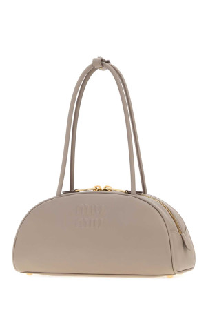 Dove grey leather Beau shoulder bag MIU MIU (5BB1932CRW)