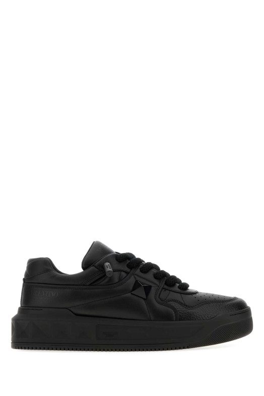 Кроссовки XL из чёрной кожи наппа с одной застёжкой, чёрные, VALENTINO GARAVANI (9Y2S0G37XTM)