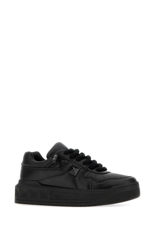 Кроссовки XL из чёрной кожи наппа с одной застёжкой, чёрные, VALENTINO GARAVANI (9Y2S0G37XTM)