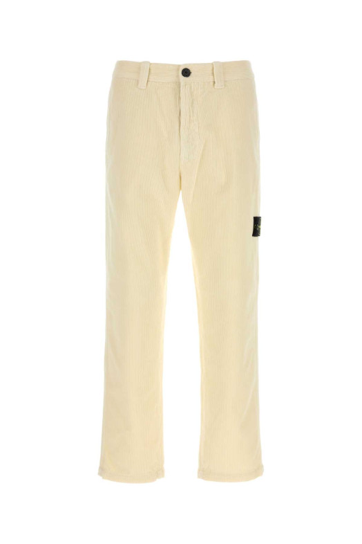 Ivory corduroy pant White STONE ISLAND (L2S153100059S0212)