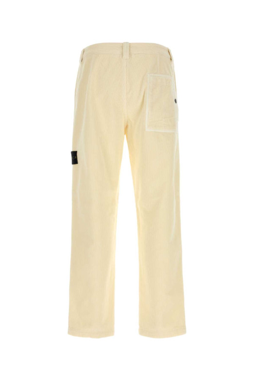 Ivory corduroy pant White STONE ISLAND (L2S153100059S0212)