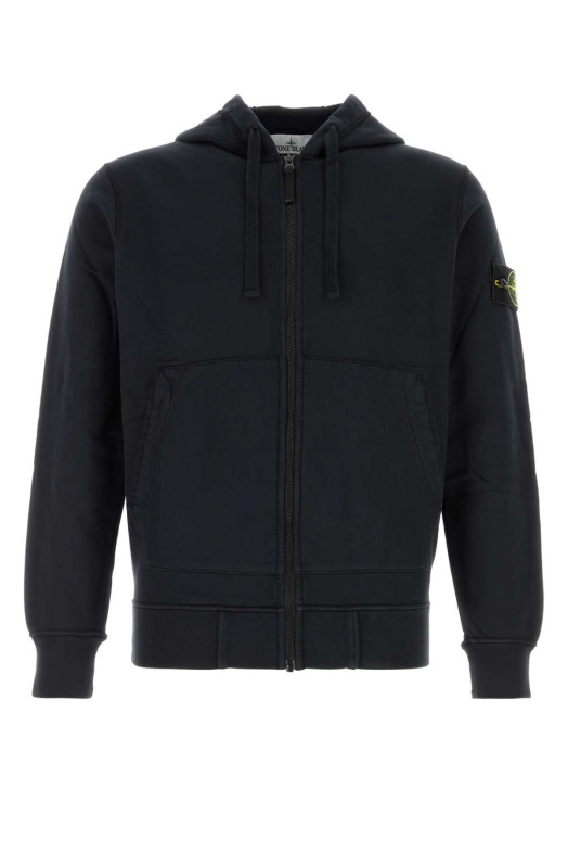 Midnight blue cotton sweatshirt Black STONE ISLAND (L2S156100061S0051)