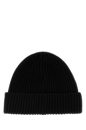 Black wool beanie hat Black STONE ISLAND (L2S15N100002S00C3)