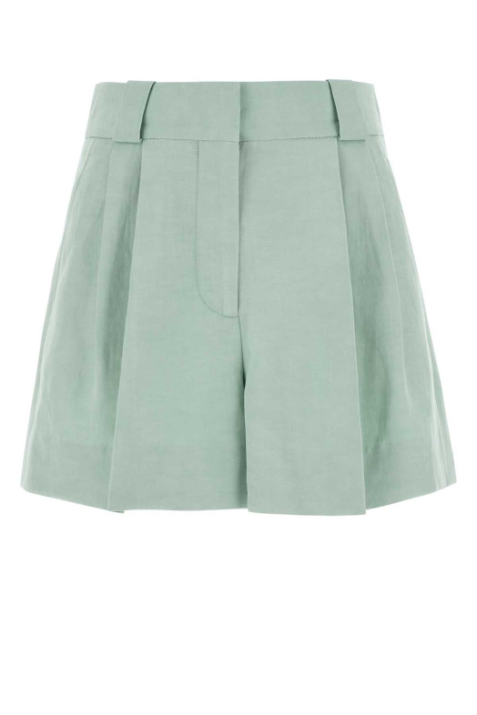 Light blue silk blend Zenith shorts BLAZE (PTEPA01ZET)