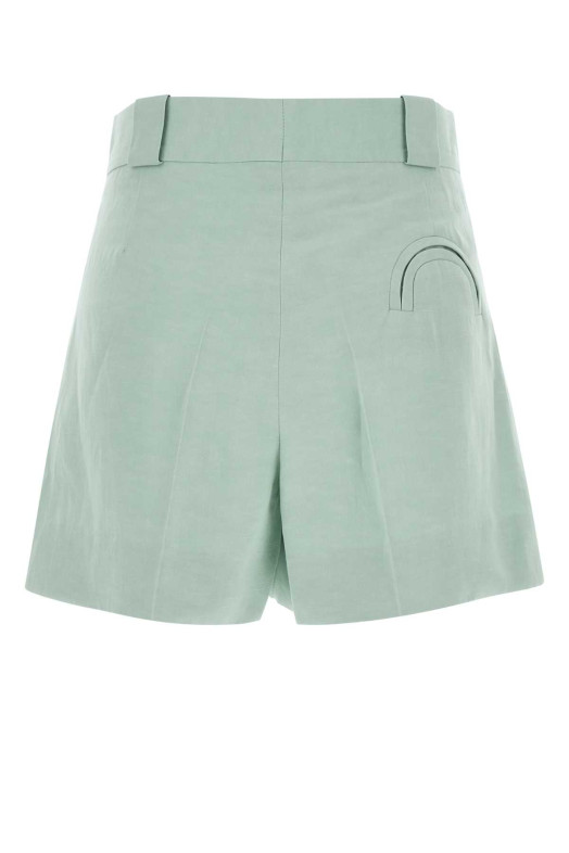 Light blue silk blend Zenith shorts BLAZE (PTEPA01ZET)