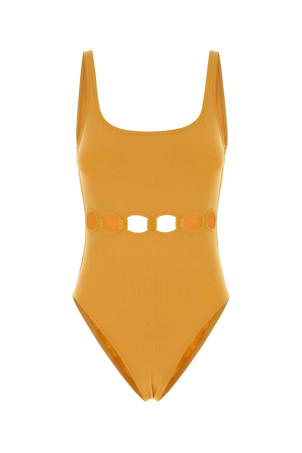 Yellow stretch nylon Replay swimsuit ERES (012617)