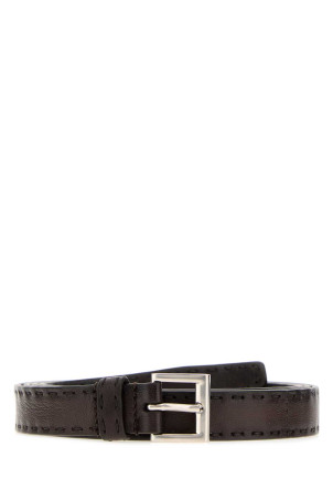 Brown nappa leather belt PRADA (1CC7322ZQ4)