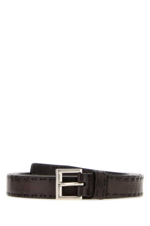 Brown nappa leather belt PRADA (2CC7322ZQ4)