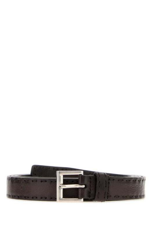 Brown nappa leather belt PRADA (2CC7322ZQ4)