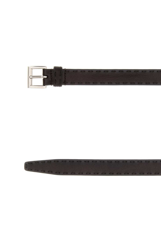 Brown nappa leather belt PRADA (2CC7322ZQ4)