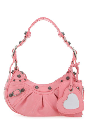 Pink nappa leather Le Cagole XS shoulder bag BALENCIAGA (6713091VG9Y)