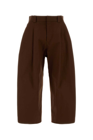 Chocolate cotton wide-leg pant BALENCIAGA (A001Z8TUP22)