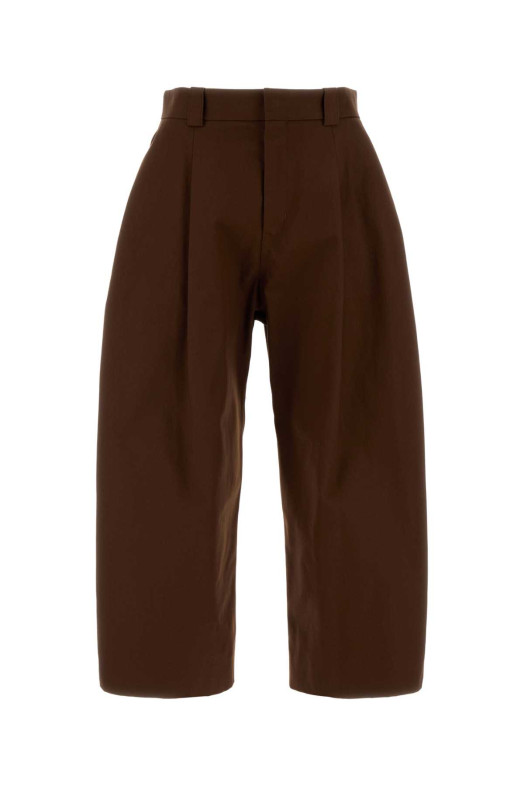Chocolate cotton wide-leg pant BALENCIAGA (A001Z8TUP22)