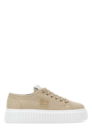 Beige canvas sneakers MIU MIU (5E389EF0053ARS)