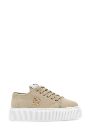 Beige canvas sneakers MIU MIU (5E389EF0053ARS)