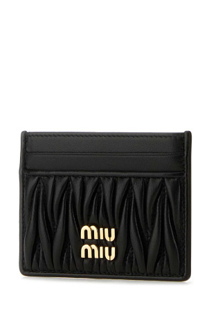 Black leather card holder Black MIU MIU (5MC076AFPP)
