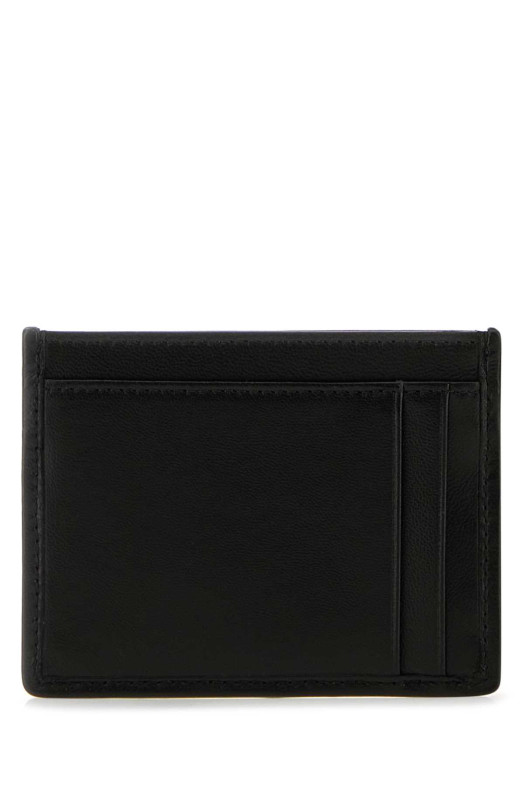 Черный кожаный держатель для карт Black MIU MIU (5MC076AFPP)