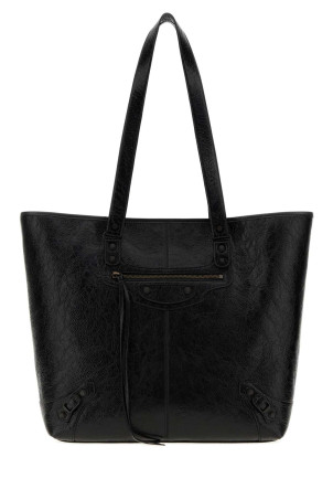 Black leather Le City shopping bag Black BALENCIAGA (8731742ABEK)