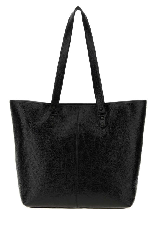 Черная кожаная сумка для покупок Le City, черная, BALENCIAGA (8731742ABEK)