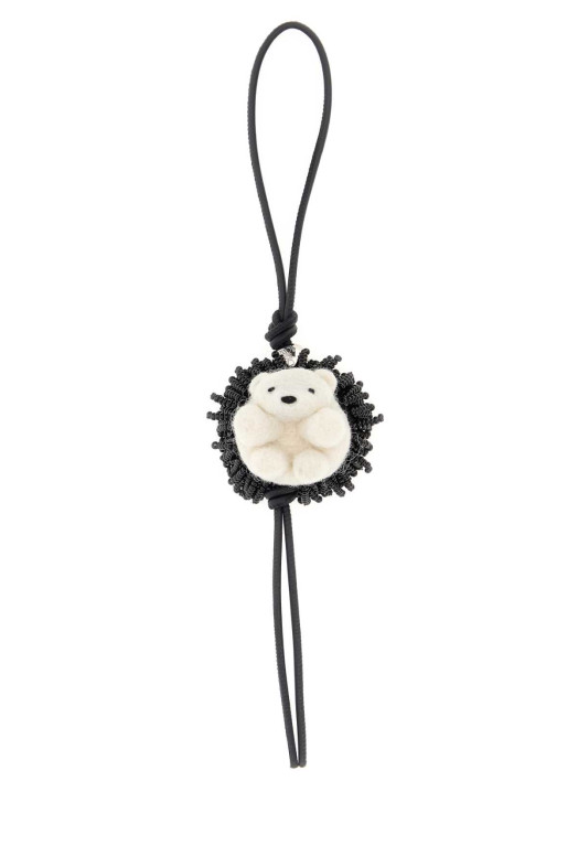 Black leather Hedgehog charm LOEWE (CA36232X31)