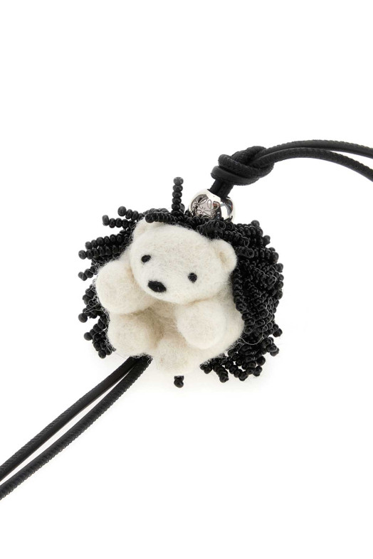 Black leather Hedgehog charm LOEWE (CA36232X31)