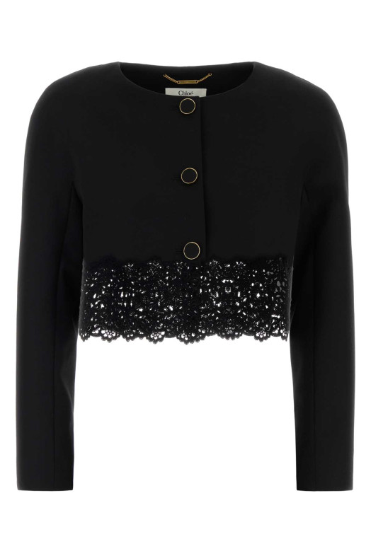 Black wool blazer CHLOE (CH26AVE24067)