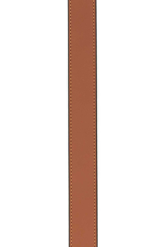 Двусторонний ремень из кожи цвета карамели LOEWE (E821Z26X03)