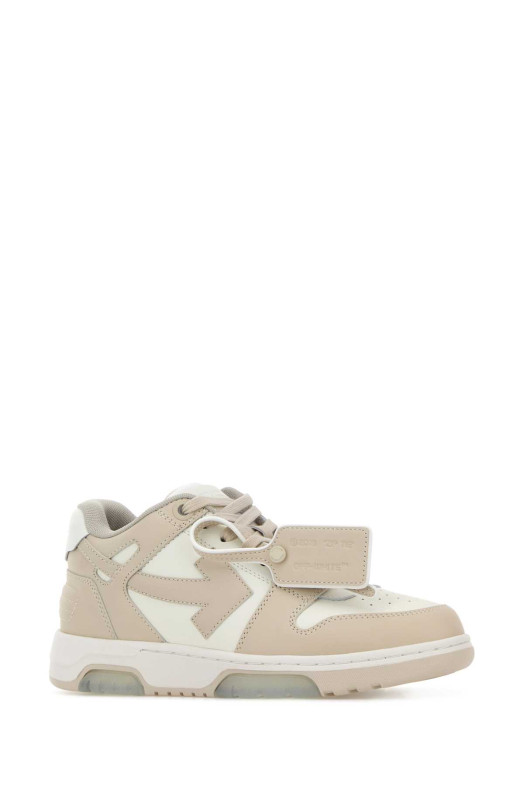 Двухцветные кожаные кроссовки Out Of Office от OFF WHITE (W259C9L006) OFF-WHITE
