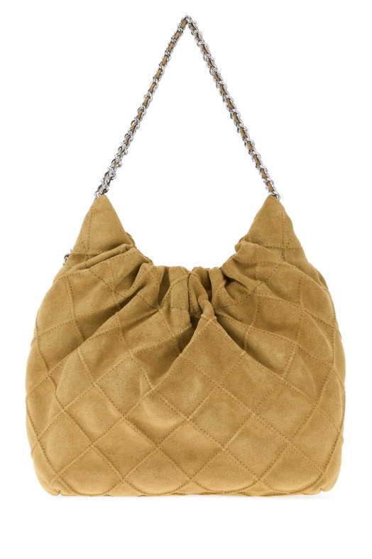 Beige suede mini Fleming shoulder bag Blue TORY BURCH (166066)