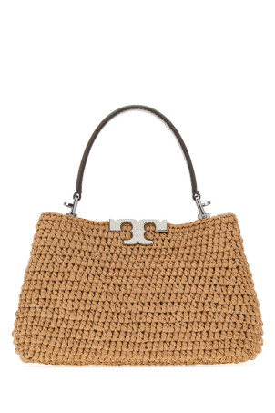 Camel raffia mini Eleanor handbag TORY BURCH (178747)