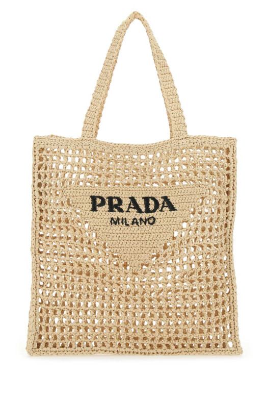 Raffia shopping bag PRADA (1BG3932C2T)