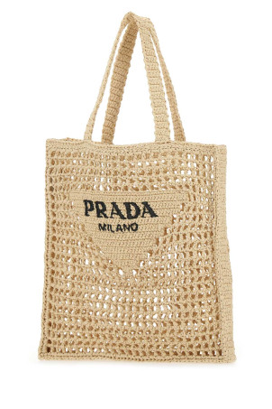 Raffia shopping bag PRADA (1BG3932C2T)