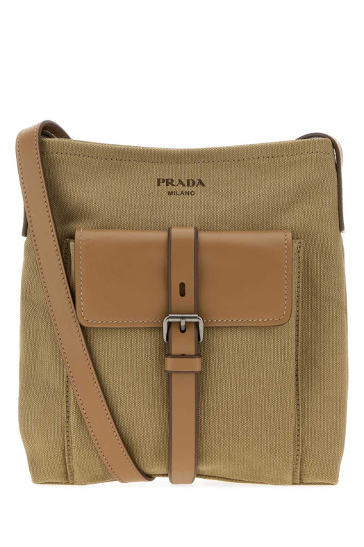 Сумка через плечо Prada Route из канваса цвета хаки PRADA (2VH2082G6S)